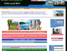 Tablet Screenshot of indialandmart.com